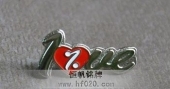 民進(jìn)江西省委徽章,連在一起的英文字母司徽