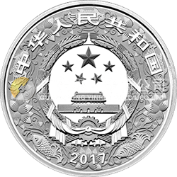 2017中國(guó)丁酉（雞）年金銀紀(jì)念幣30克圓形銀質(zhì)紀(jì)念幣
