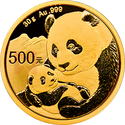 2019版熊貓金銀紀(jì)念幣30克圓形金質(zhì)紀(jì)念幣