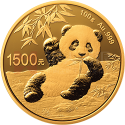 2020版熊貓金銀紀(jì)念幣100克圓形金質(zhì)紀(jì)念幣
