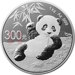 2020版熊貓金銀紀念幣1公斤圓形銀質(zhì)紀念幣
