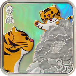 二十四節(jié)氣（光陰的故事）金銀紀念幣8克正方形銀質紀念幣