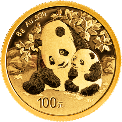 2024版熊貓8克普制金質(zhì)紀念幣